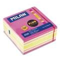 MILAN® Haftnotizen, Neonfarben, 400 Blatt, 76 mm x 76 mm