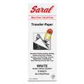 SARAL® Wachsloses Transfer-Papier, farbig, Weiß, 5 Bogen je 21,6 cm x 27,9 cm