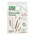 Clairefontaine Paint ON Mixed Media, Recyclingpapier, Spiralblock, 14,8 cm x 21 cm, DIN A5, 250 g/m², Spiralblock mit 12 Blatt