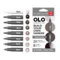 OLO™ Keilmarker, 8er-Sets, Set, Red Grey