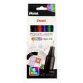 Pentel® Pointliner S40 Fineliner Colour Dye Ink Sets, 0,4 mm, 6er Set
