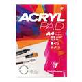 Clairefontaine Acrylpad, 21 cm x 29,7 cm, DIN A4, 285 g/m², 15 Blatt, Block mit 15 Seiten