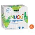 KREUL MUCKI Fingerfarbe Sets, 4 x 150 ml, Set