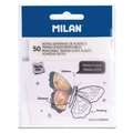 MILAN® Haftnotizen, Transparent (Kunststoff), 50 Blatt, 76 mm x 76 mm