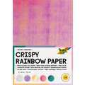 folia® Crispy Rainbow Paper Tonpapier, 10 Bogen, 23 cm x 33 cm, 75 g/m²