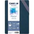 CANSON® Montval® Leporello ART BOOK, Hardcover-Aquarellbuch, 300 g/qm, 14,8 cm x 21 cm, fein, 300 g/m²