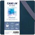 CANSON® Montval® Leporello ART BOOK, Hardcover-Aquarellbuch, 300 g/qm, 15 cm x 15 cm
