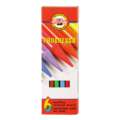 KOH-I-NOOR PROGRESSO Schul-Vollminenfarbstifte, Sets, 6 Stifte, Set, Standard Design