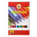 KOH-I-NOOR PROGRESSO Schul-Vollminenfarbstifte, Sets, 24 Stifte, Set, Standard Design