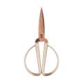 folia® Bastelschere 14,5 cm, Roségoldene Klinge mit goldfarbenen Griff, 1 Stück
