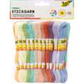 folia® Stickgarn, Pastell, 6 Farben
