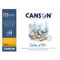 CANSON® Coton d’Art Aquarellblock Feinkorn, rundum geleimt, 36 cm x 51 cm, fein, 300 g/m²
