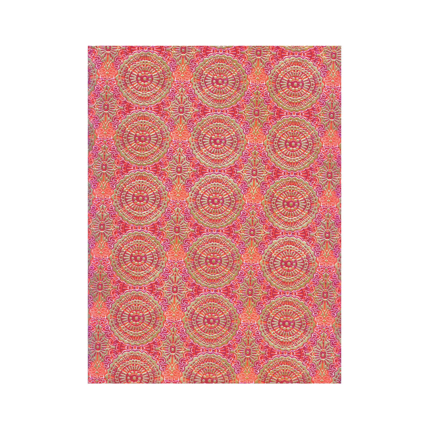 Décopatch Papier Pack – 4 Bögen Mit Metallic-Effekt, Weihnachtsmuster, 30x40 Cm