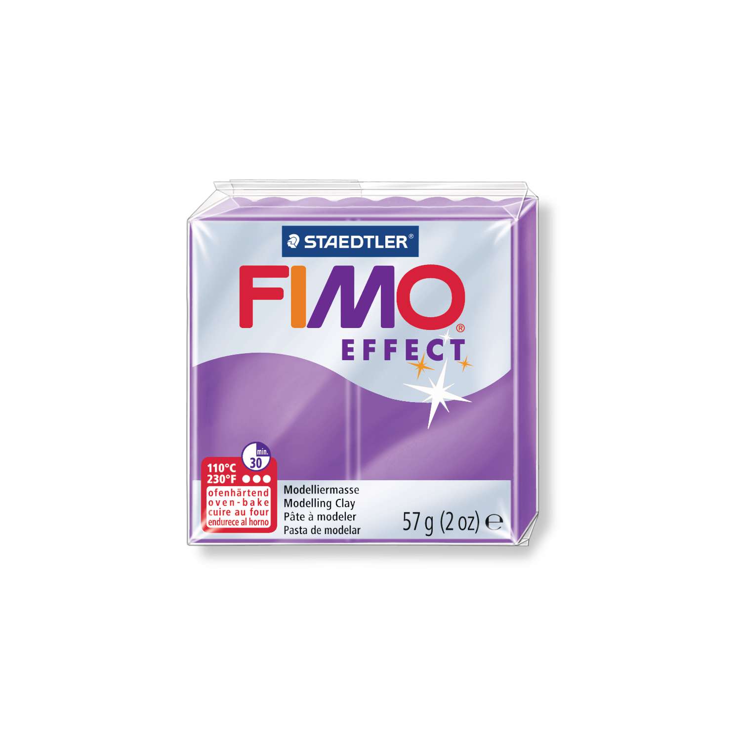 STAEDTLER FIMO effect 57 Gramm Modeliermasse Farbe frei wählbar 
