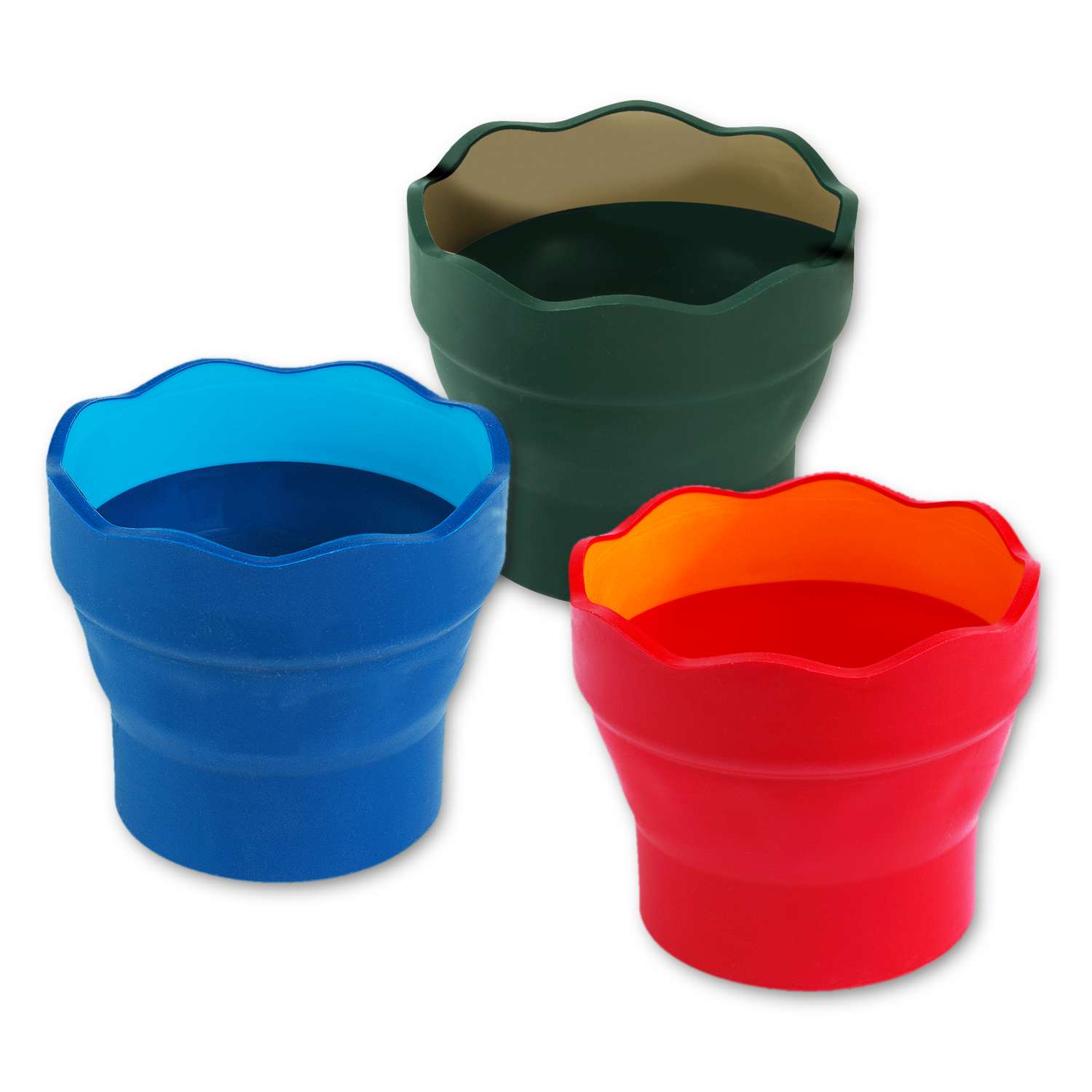 Faber-Castell Connector Deckfarbkasten Mit Wasserbecher Clic & Go Und Pinsel-Set – Lernmaterial Für Kinder