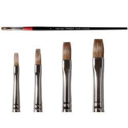 DALER-ROWNEY Georgian Rotmarderpinsel, Serie 66 flach + kurz