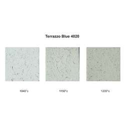 Tonmasse Terrazzo blue, grob schamottiert