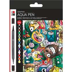 MARABU GRAPHIX Aqua Pen Aquarell-Filzstifte, Sets
