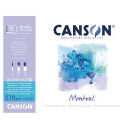 CANSON® Montval® Aquarellkarton „TORCHON“, 270 g/m²