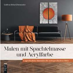 Malen mit Spachtelmasse und Acrylfarbe