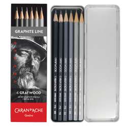 CARAN D'ACHE® GRAPHITE LINE, 6er-Set GRAFWOOD Stifte