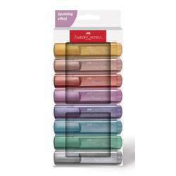 FABER-CASTELL Textmarker TL46 Metallic-Pastell, 8er Set