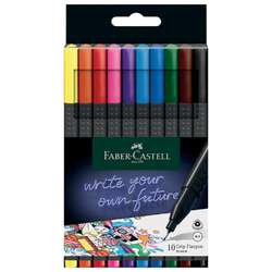 FABER-CASTELL GRIP Finepen, Etui mit 10 Stiften