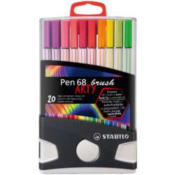 STABILO® Pen 68 brush ColorParade, 20er-Tischset