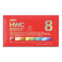 HOLBEIN Künstler-Aquarellfarbe CHROMASHINE Set, 8 Farben je 5 ml