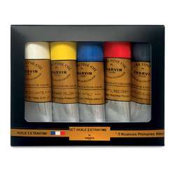 CHARVIN Extrafeine Ölfarben Initiation Set, 5 × 60 ml
