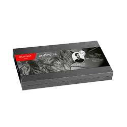 CARAN d’ACHE® Holzkoffer 15 Härtegrade GRAPHITE LINE, Black Edition