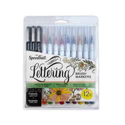 Speedball® Hand-Lettering-Pinselmarker Set