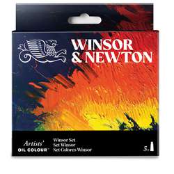 WINSOR & NEWTON™ Artists’ Oil Colour™ Ölfarben Set, 5 × 37 ml