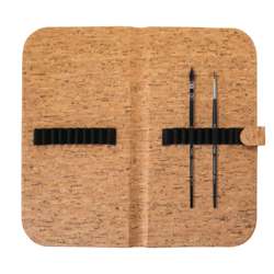 Raphaël® Kolinsky-Imitation Aquarellpinsel 2er-Set Softaqua, im Kork-Etui