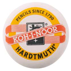KOH-I-NOOR Weißer Radiergummi mit Logo-Aufdruck