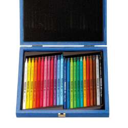 KOH-I-NOOR PROGRESSO Schul-Vollminenfarbstifte-Set in Holzbox, 24 Stück