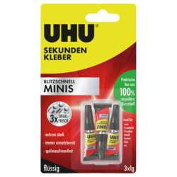 UHU® Sekundenkleber blitzschnell MINIS