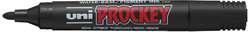 UNI-BALL Permanentmarker Prockey , Rundspitze, Schwarz