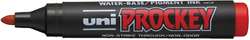 UNI-BALL Permanentmarker Prockey , Rundspitze, Rot