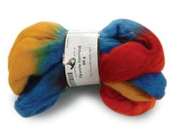 SCHOPPEL WOLLE Merino-Filzwolle Color-Schurwolle, 50g, Orange-Aqua