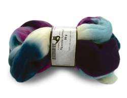 SCHOPPEL WOLLE Merino-Filzwolle Color-Schurwolle, 50g, Blau-Weiß