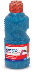 GIOTTO Temperafarbe Glitter, 250 ml, Cyan