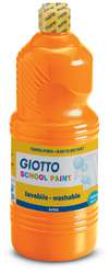 GIOTTO School Paint Temperafarbe, 1 Liter, Orange