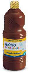 GIOTTO School Paint Temperafarbe, 1 Liter, Braun