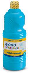 GIOTTO School Paint Temperafarbe, 1 Liter, Cyan