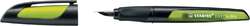 STABILO® EASYbuddy Ergonomischer Schulfüller inkl. Patrone, A-Feder, Schwarz/Limette