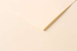 Clairefontaine TULIPE farbiges Bastelpapier, Bogenware, Bogenware, 50 cm x 65 cm, Elfenbein