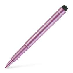 FABER-CASTELL Tuschestift PITT Artist Pen metallic, einzeln, Einzeln, rubinrot metallic