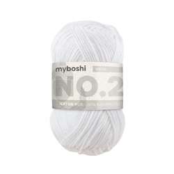 myboshi NO.2 Wolle, 50 g, 100 m, Weiß