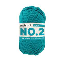 myboshi NO.2 Wolle, 50 g, 100 m, Türkis